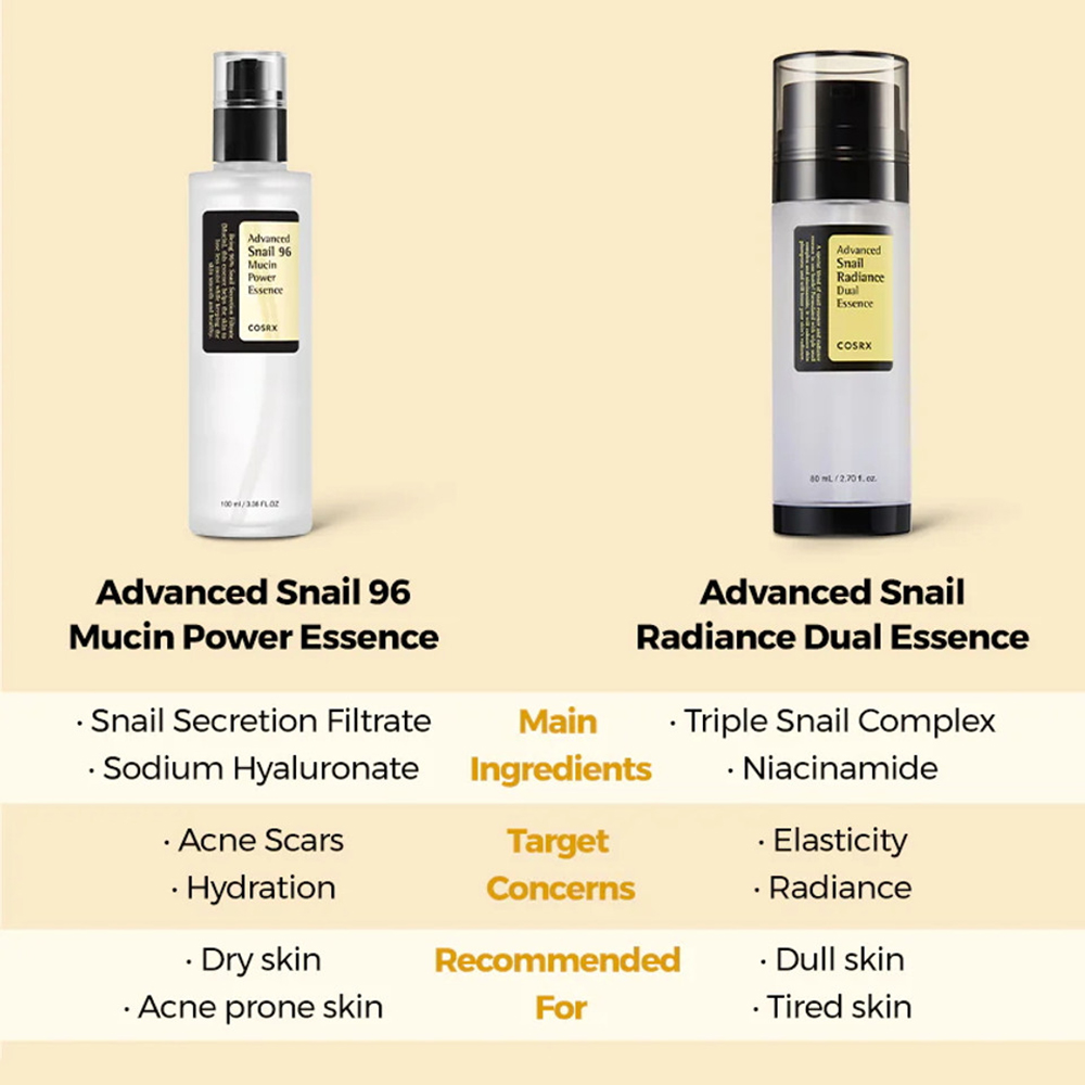 Advanced Snail Radiance Dual Essence Ser de fata 80 ml