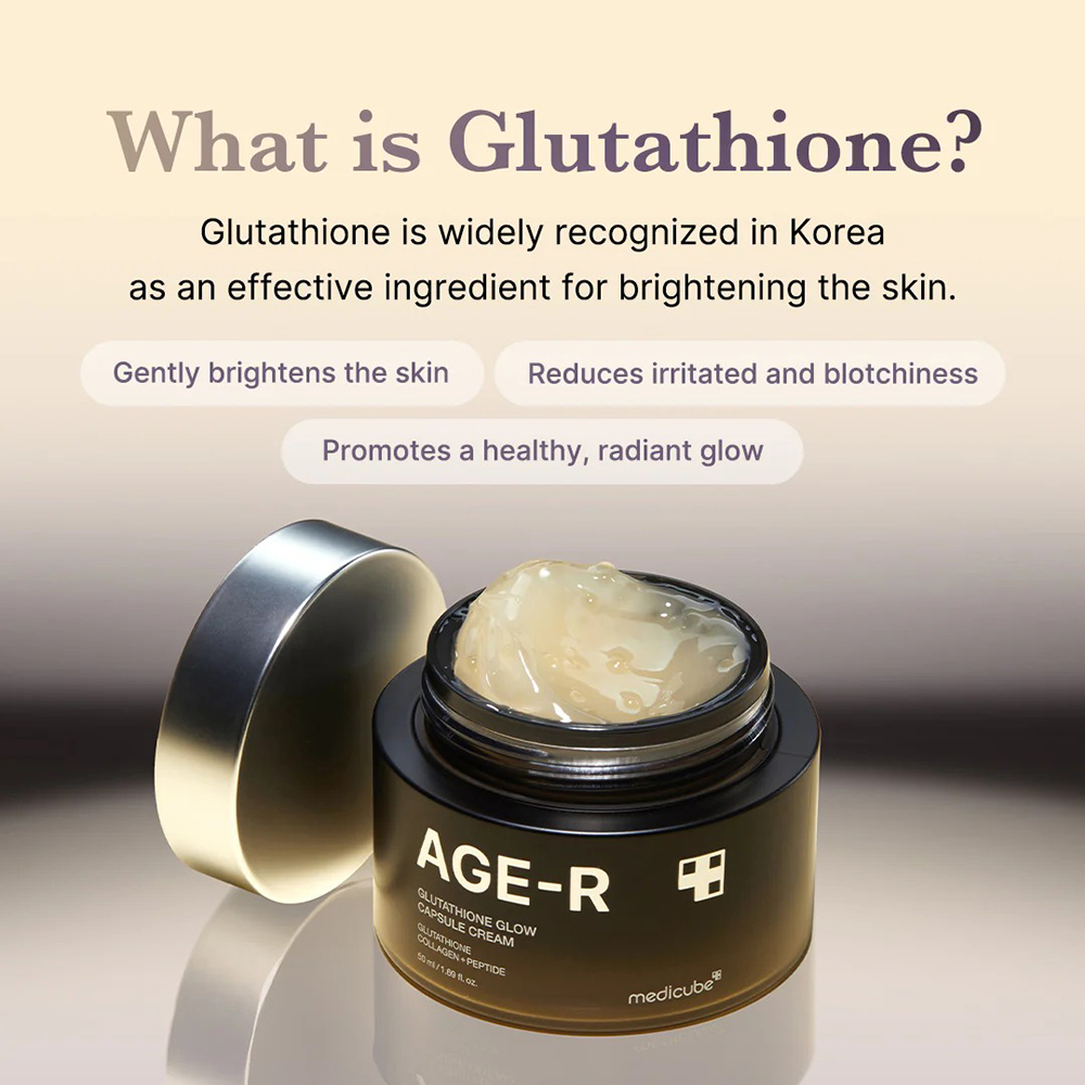 MEDICUBE Age-R Glutathione Glow Capsule crema de fata - luminozitate si hidratare, 50 ml