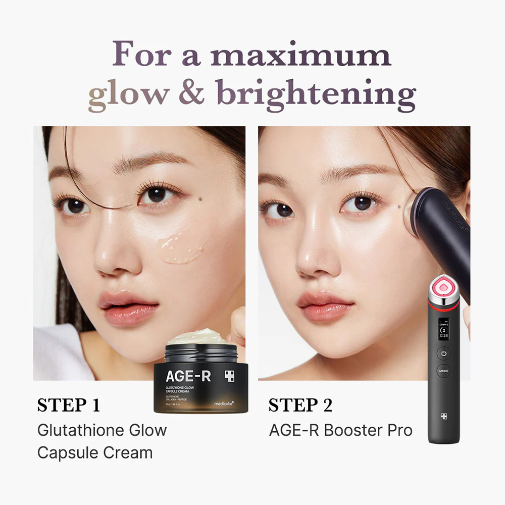 MEDICUBE Age-R Glutathione Glow Capsule crema de fata - luminozitate si hidratare, 50 ml