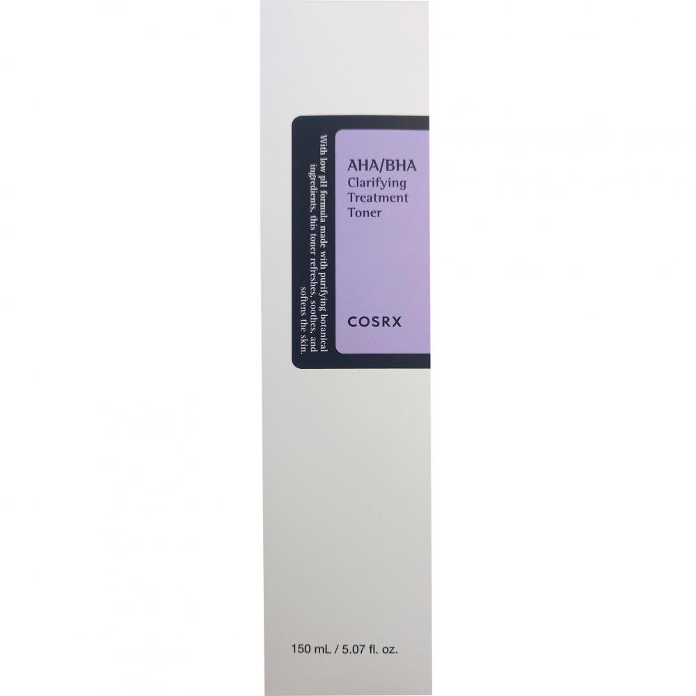 COSRX AHA/BHA Clarifying Treatment, 150 ml - toner de fata formulat cu AHA si BHA, care contribuie la exfolierea pielii si la curatarea porilor si la metinerea texturii pielii