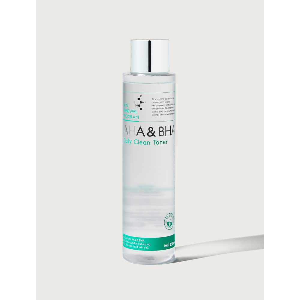 Mizon AHA & BHA Daily Clean Toner - Toner exfoliant zilnic pentru o piele netedă și revitalizată 150 ml