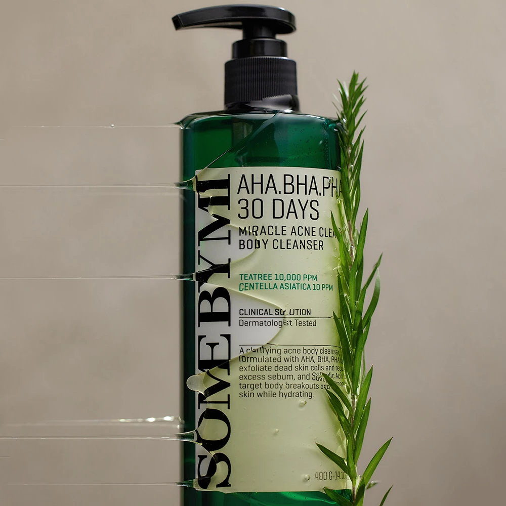 SOME BY MI Aha-Bha-Pha 30 Days Miracle Acne Clear Body Cleanser gel de dus - exfoliere si reglarea sebumului si hidratare, 400 gr