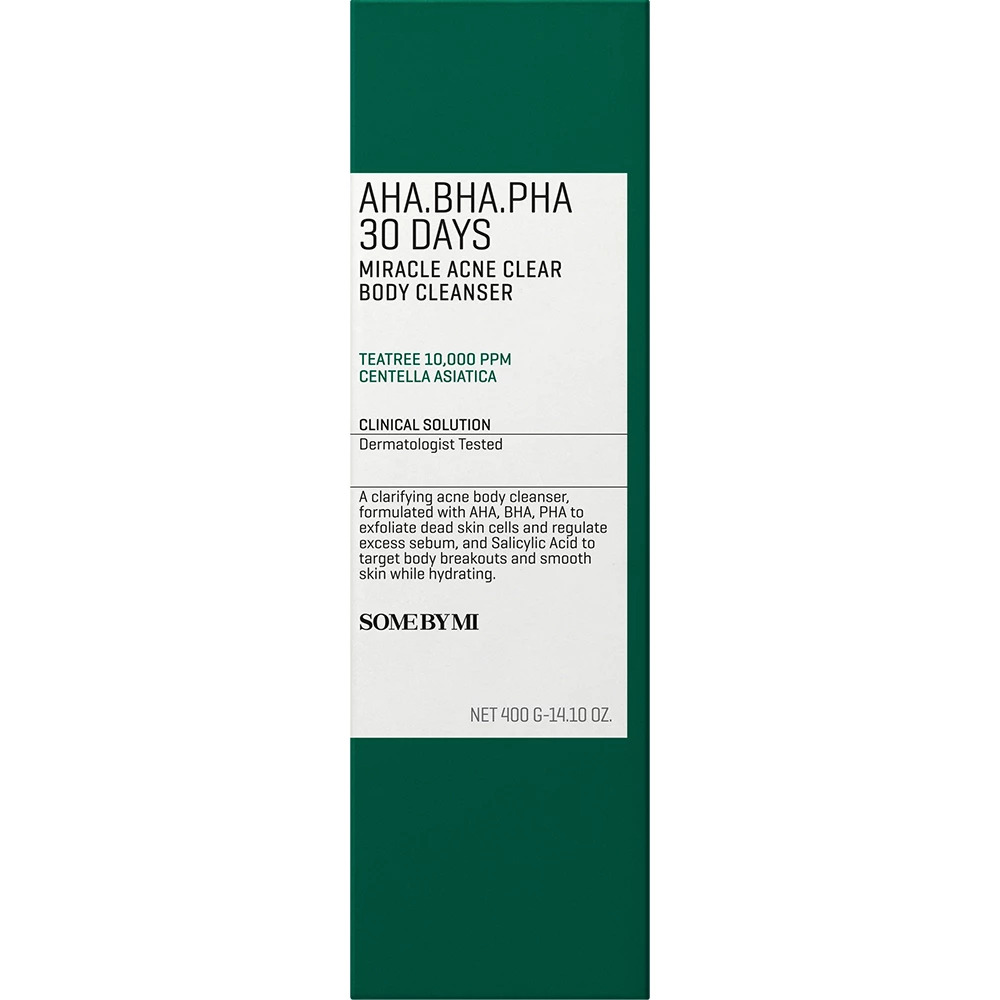 SOME BY MI Aha-Bha-Pha 30 Days Miracle Acne Clear Body Cleanser gel de dus - exfoliere si reglarea sebumului si hidratare, 400 gr