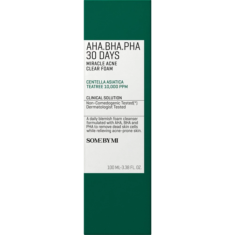 SOME BY MI Aha-Bha-Pha 30 Days Miracle Acne Clear Foam Spuma de curatare - curatare si exfoliere, 100 ml