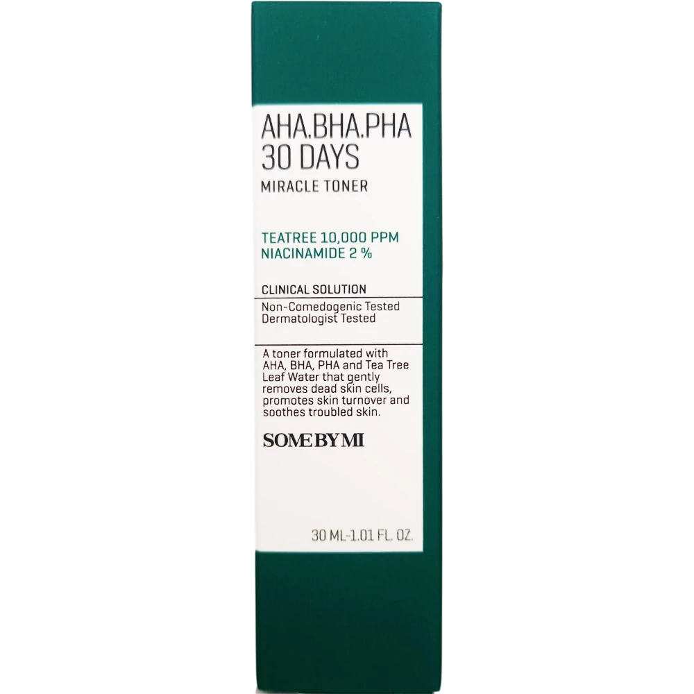 SOME BY MI Aha-Bha-Pha 30 Days Miracle Toner toner - exfoliere si curatare si calmare, 30 ml