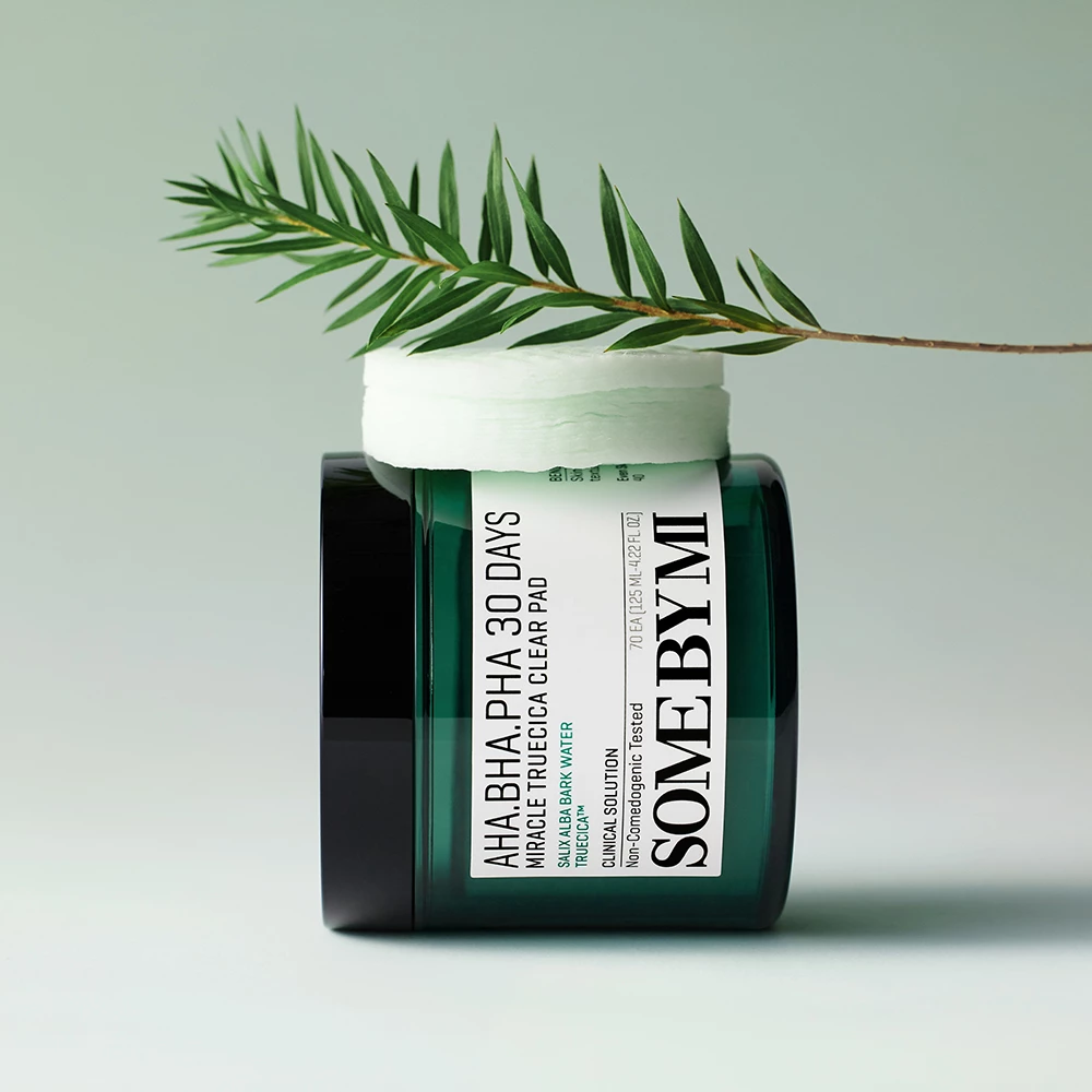 SOME BY MI Aha-Bha-Pha 30 Days Miracle Truecica Clear Pad dischete - exfoliere si calmare si protectie, 70 buc