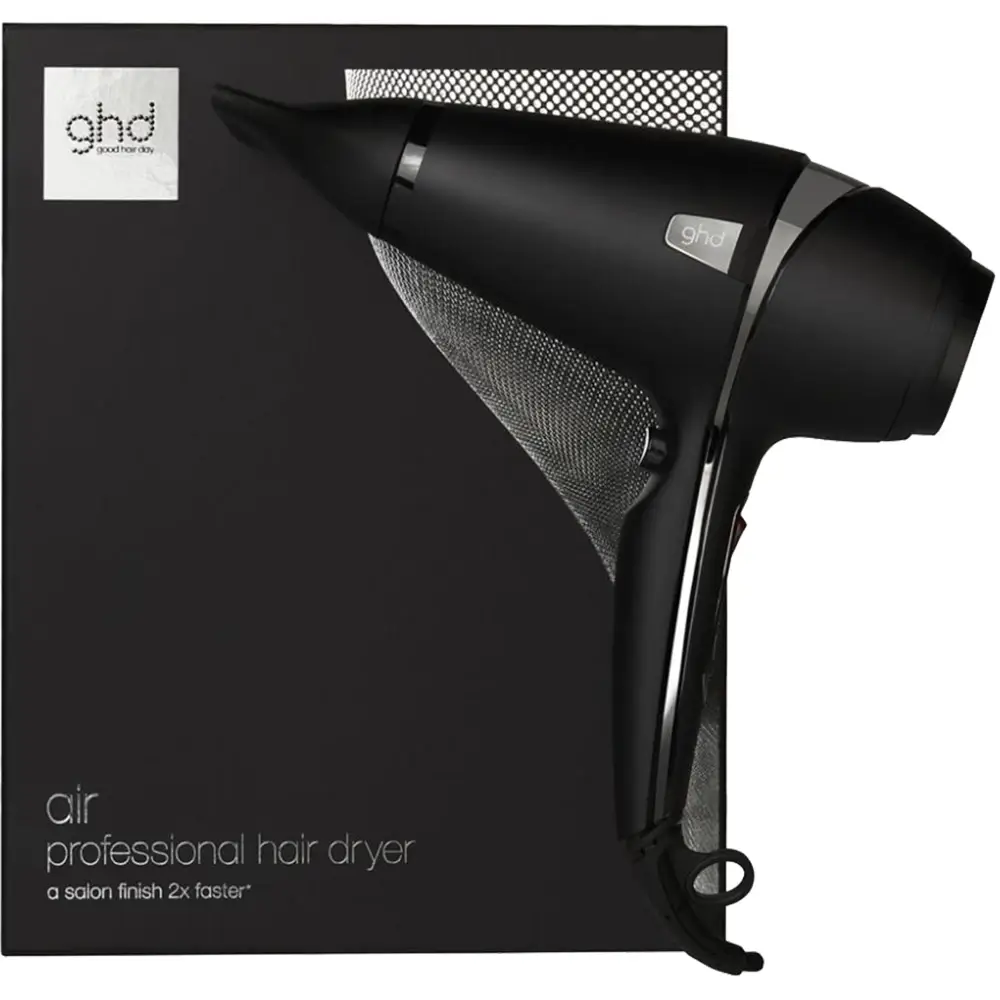 GHD Air Uscator de Par Profesional Negru - Uscare Rapida si Finisaj Matasos, 800g