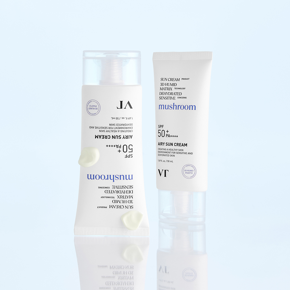 VT COSMETICS Airy Sun Cream Mushroom crema de fata - protectie si hidratare, 50 ml