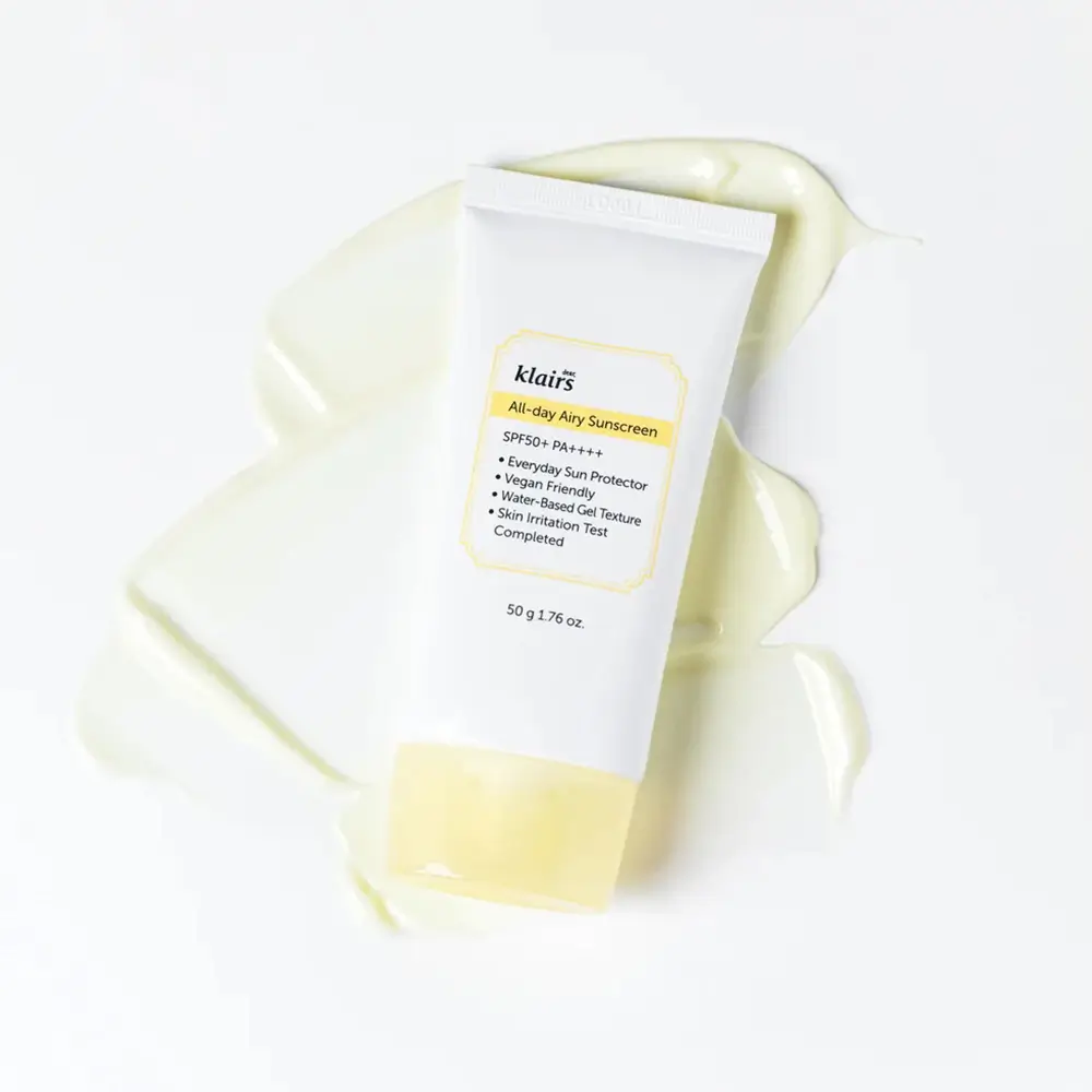 Dear Klairs All-day Airy Crema de fata SPF 50 - Protectie UV si Hidratare Usoara pentru Ten Sensibil, 50 ml