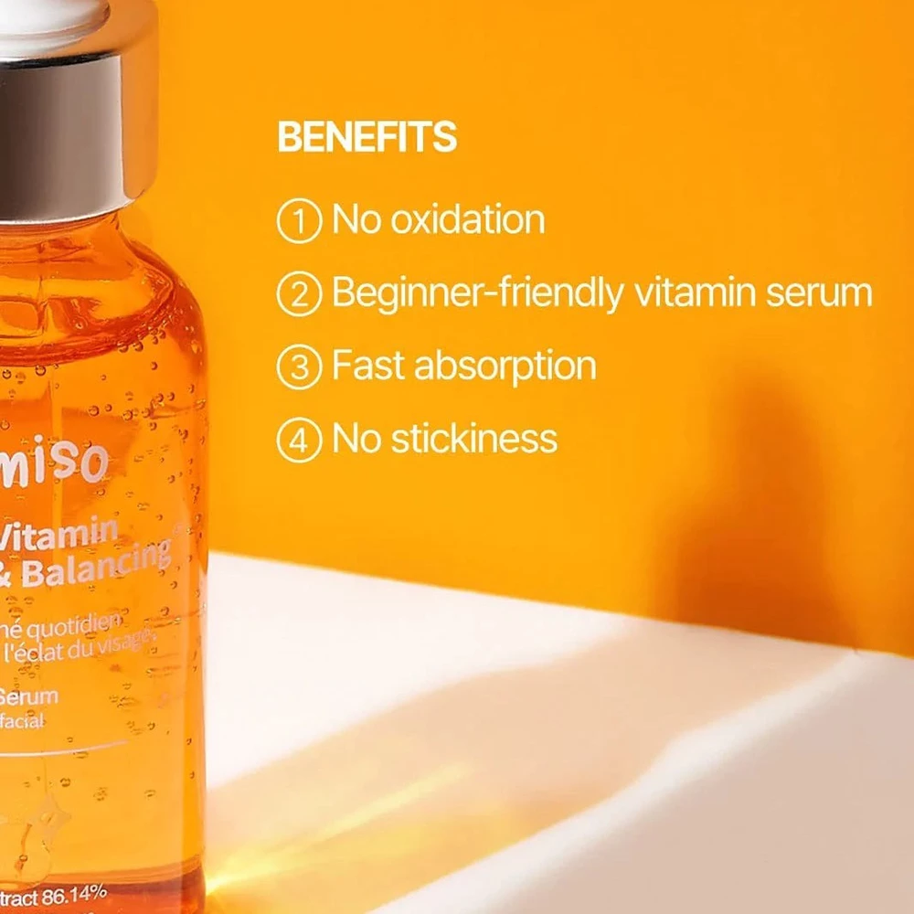 JUMISO All Day Vitamin Ser de fata cu vitamina C - Luminozitate si Hidratare Intensiva, 50 ml
