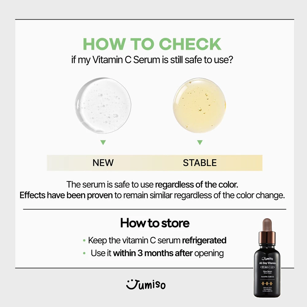 JUMISO All Day Vitamin Ser pentru fata Pure C 5.5 Glow - Vitamina C pura si Alfa-Arbutina pentru stralucire si anti-pigmentare, 30 ml
