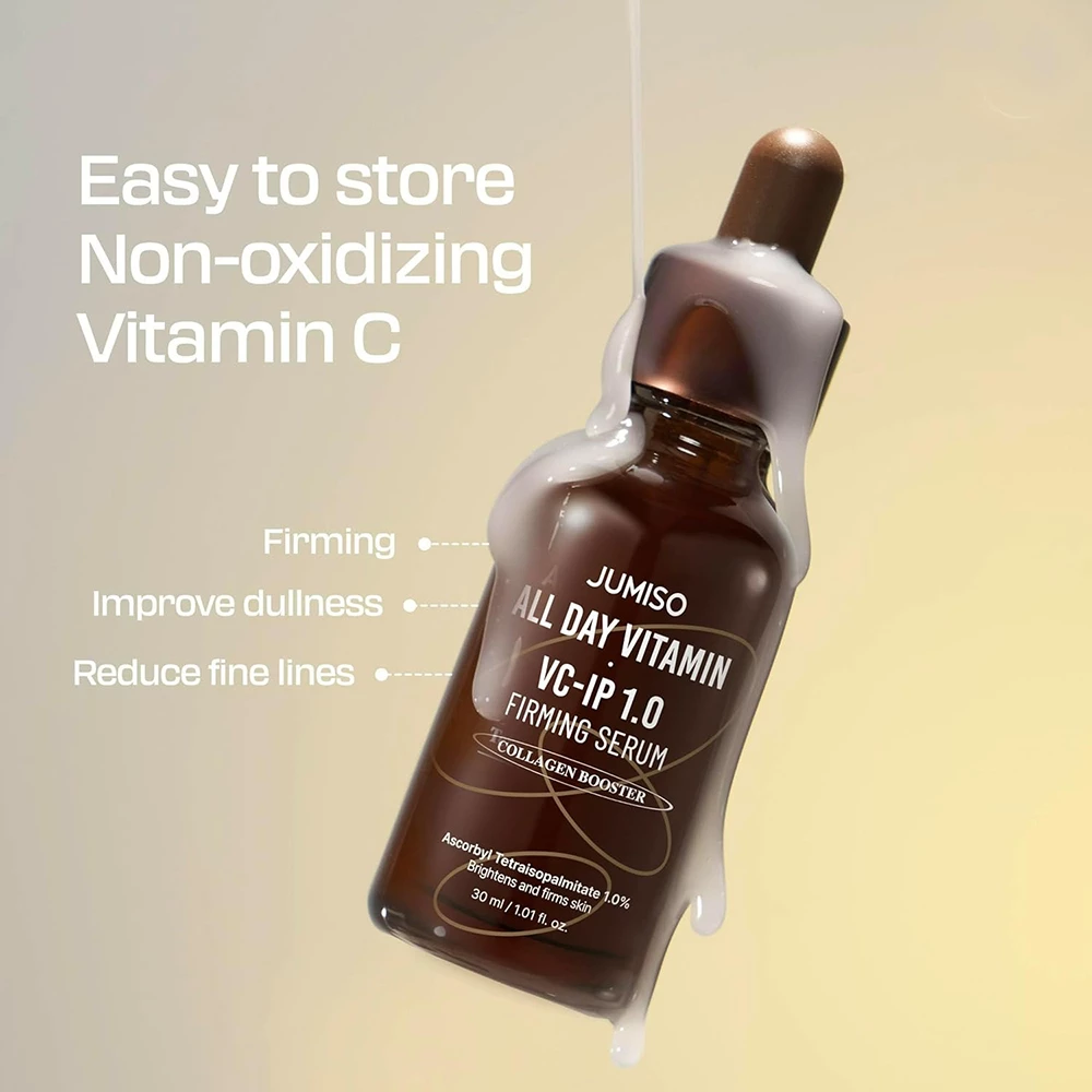 JUMISO All Day Vitamin Ser pentru fata VC-IP 1.0 Renew - Fermitate, Luminozitate si efect antioxidant, 30 ml