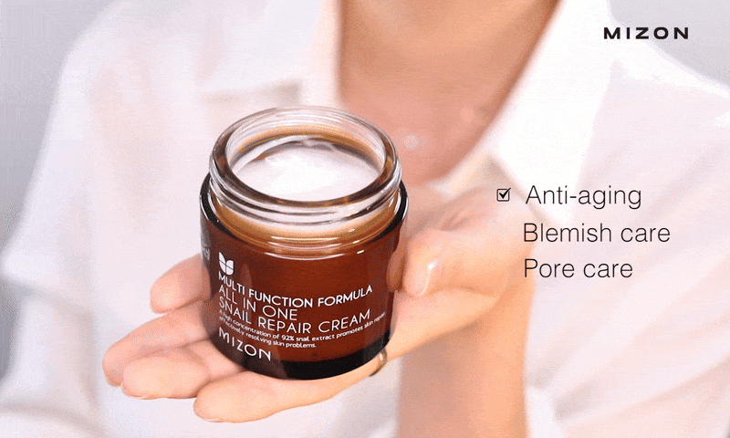 Mizon All In One Snail Repair Crema pentru fata - Hidratare intensiva si regenerare cu secretie de melc si Centella Asiatica, 75ml