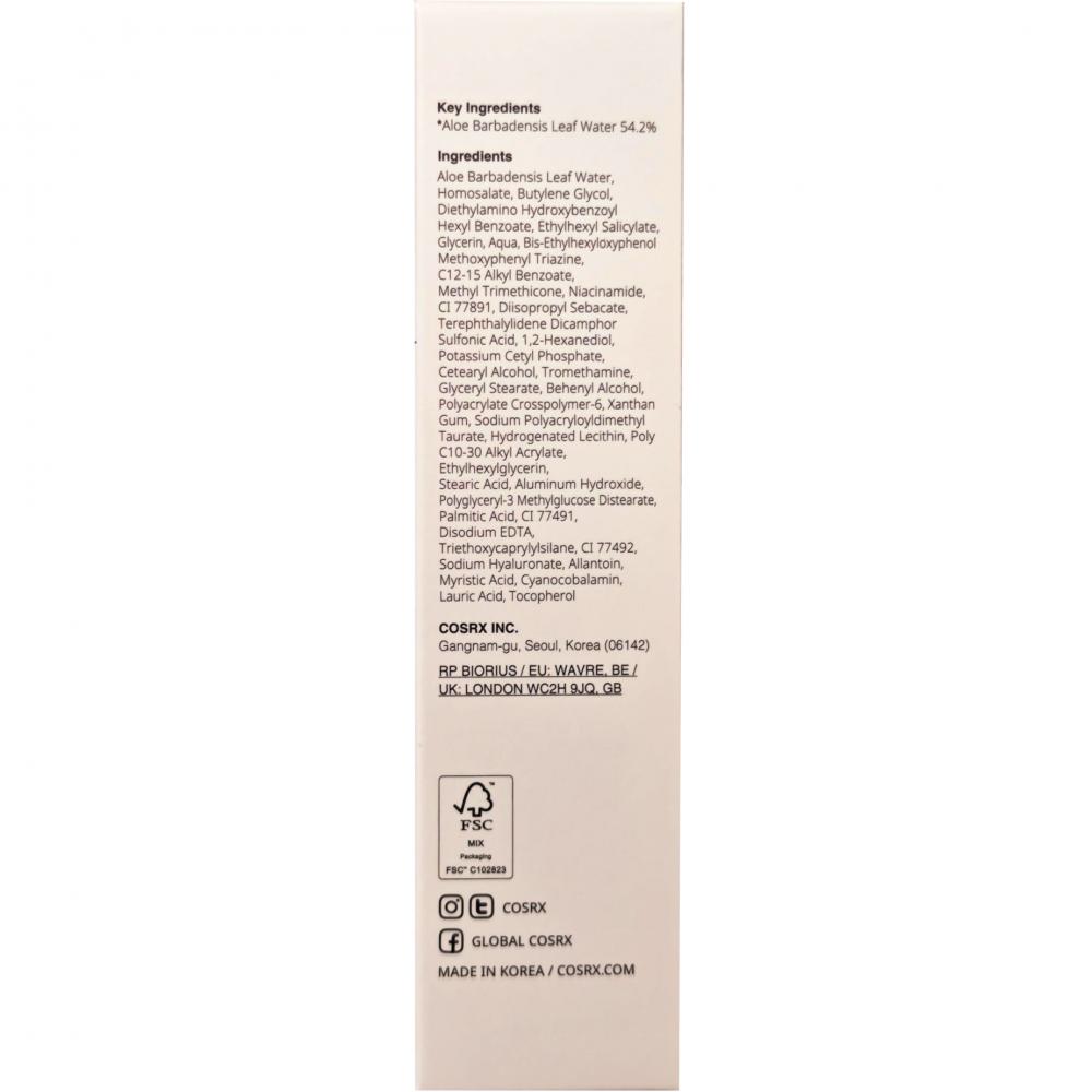 Aloe 54.2 Aqua Tone-up SPF50+ PA++++ Crema de fata 50 ml