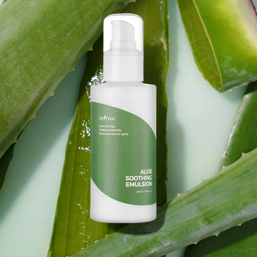 ISNTREE Aloe Line Emulsie Calmanta pentru Fata - Hidratare Profunda si Calmare Instantanee, 120 ml