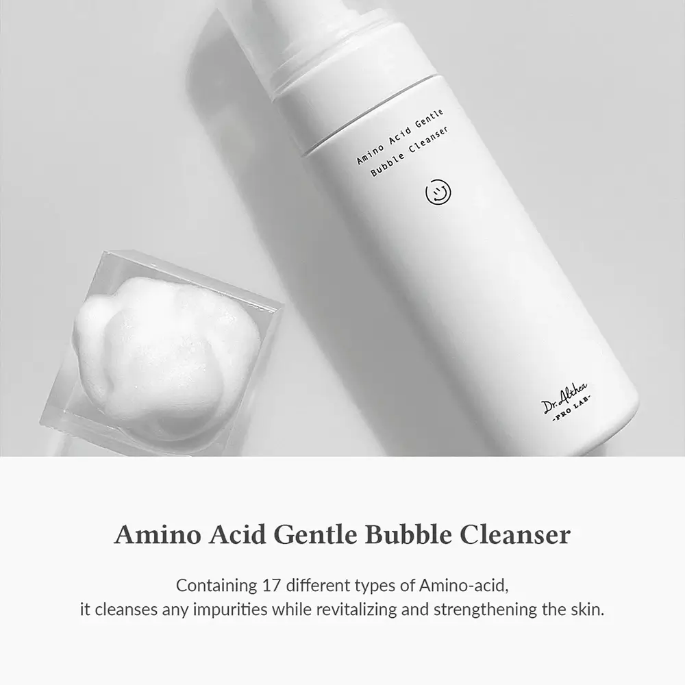 Dr. Althea Amino Acid Gentle Bubble Cleanser Spuma de Curatare pentru Fata 140 ml - Curatare Delicata, Hidratare si Calmarea Tenului Sensibil