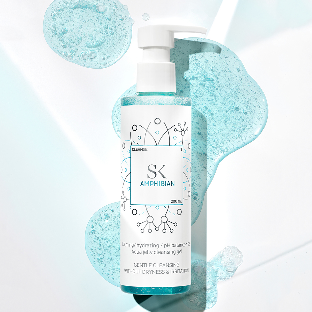 SKINTEGRA Amphibian, 200 ml - Gel de curatare formulat cu betaina si bisabolol, care contribuie la curatarea pielii si la metinerea confortului cutanat