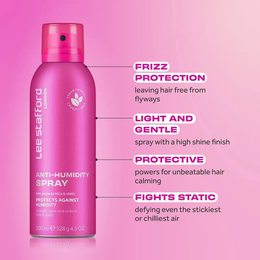 LEE STAFFORD ANTI-HUMIDITY Spray anti-electrizare Protectie Anti-Frizz - Spray pentru netezire si stralucire, 200 ml