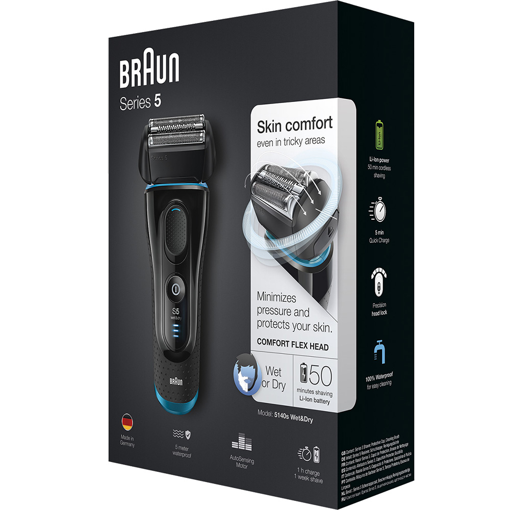 Aparat De Ras 5140S Series 5 Mens Electric Foil Shaver Wet and Dry