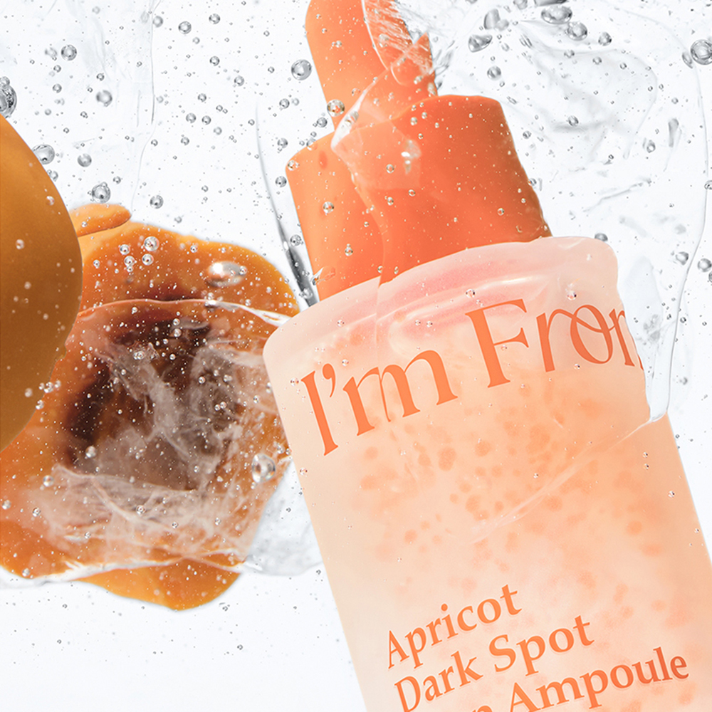 I'M FROM Apricot Dark Spot Drop Ampoule, 50 ml - Ser de fata formulat cu niacinamida si 1% acid tranexamic, care contribuie la imbunatatirea aspectului petelor pigmentare si la metinerea unui aspect mai uniform al pielii
