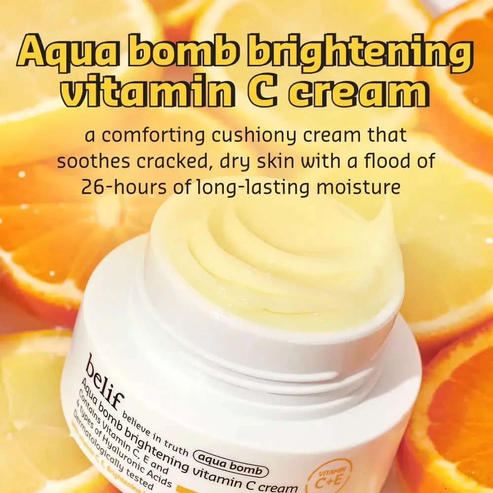 BELIF Aqua Bomb Crema de fata cu Vitamina C - Hidratare intensa si stralucire radianta, 25 ml