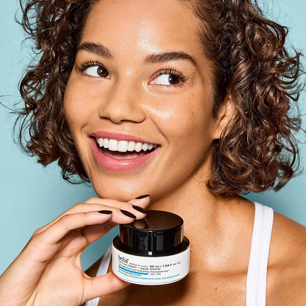 Belif The True Cream Aqua Bomb Cremă de față 50 ml – Cremă-gel hidratantă cu acid hialuronic și niacinamidă