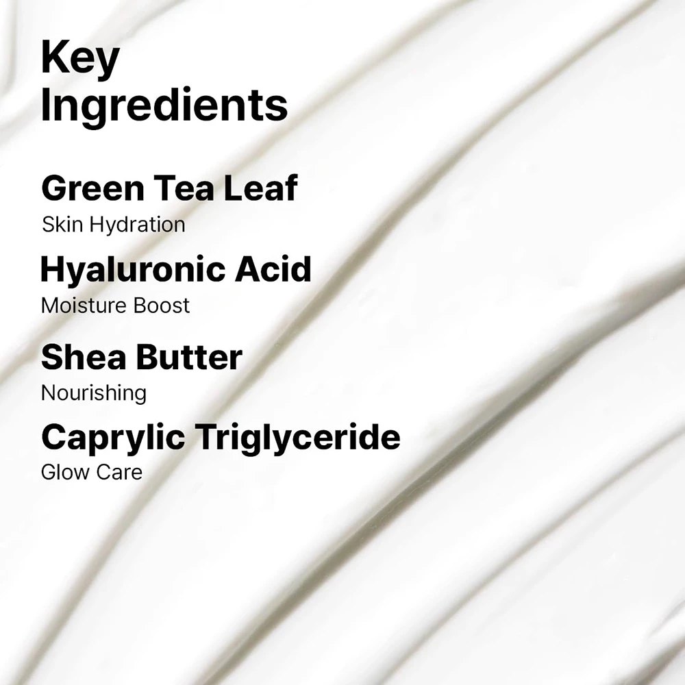 ONGREDIENTS Aqua Keeping Crema pentru fata Hidratanta Intensa - Cu Acid Hialuronic si Ceai Verde, Hidratare Profunda si Protectie Antioxidanta, 50 ml