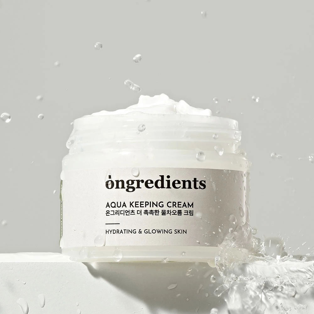 ONGREDIENTS Aqua Keeping Crema pentru fata Hidratanta Intensa - Cu Acid Hialuronic si Ceai Verde, Hidratare Profunda si Protectie Antioxidanta, 50 ml