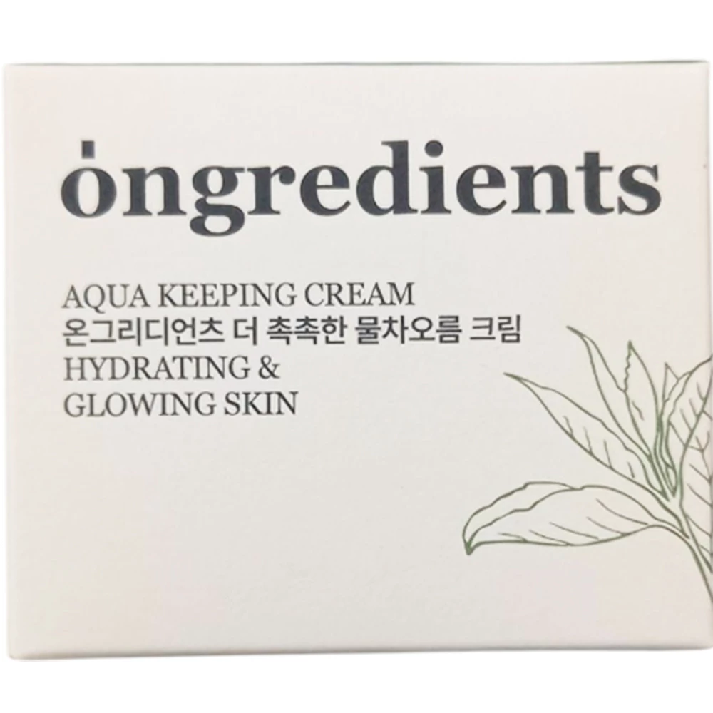 ONGREDIENTS Aqua Keeping Crema pentru fata Hidratanta Intensa - Cu Acid Hialuronic si Ceai Verde, Hidratare Profunda si Protectie Antioxidanta, 50 ml