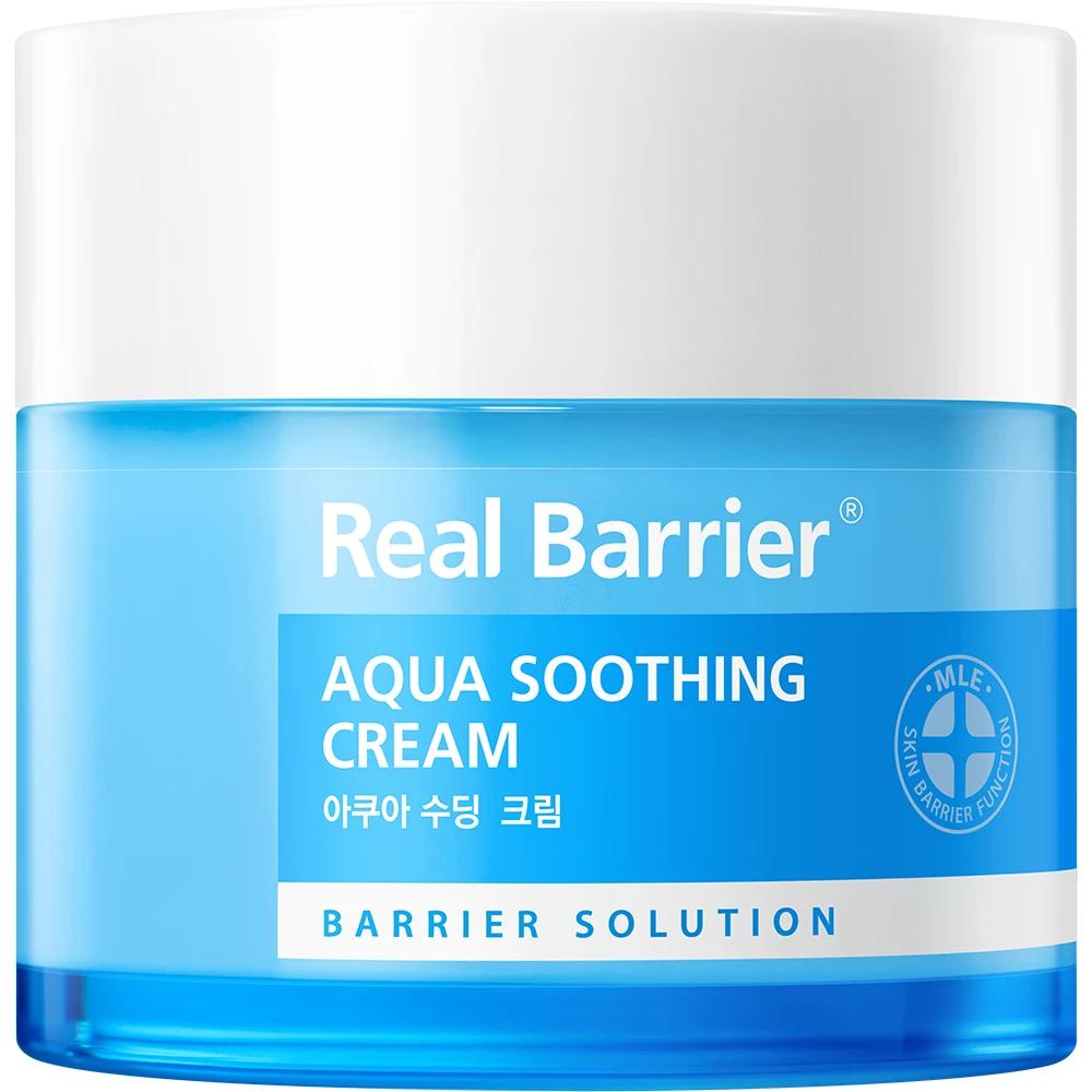 REAL BARRIER Aqua Soothing Crema pentru fata Calmanta - Hidratare Intensa si Protectie Bariera Cutanata, 50 ml