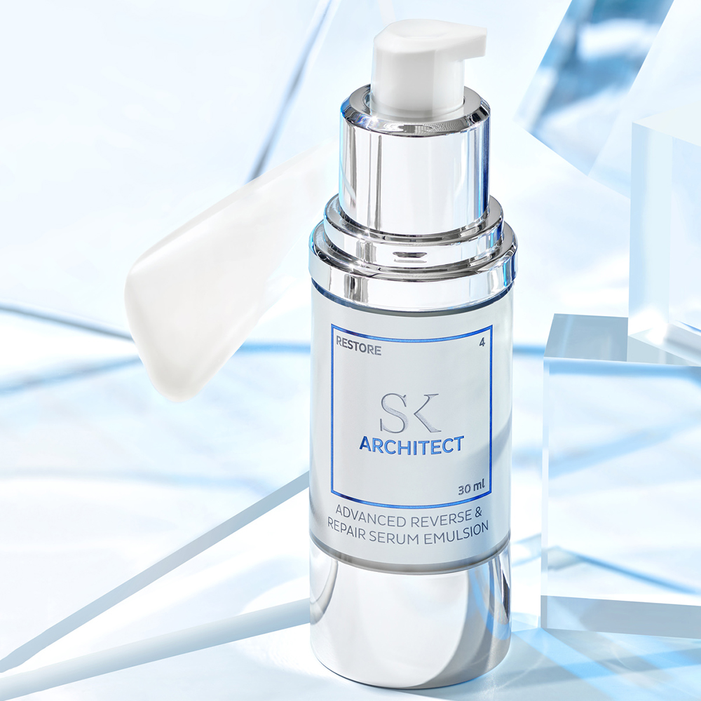SKINTEGRA Architect, 30 ml - ser de fata formulat cu bakuchiol si ectoina, care contribuie la ingrijirea pielii predispuse la imperfectiuni si cu leziuni UV vizibile (cum ar fi hiperpigmentarile) si la mentinerea confortului cutanat