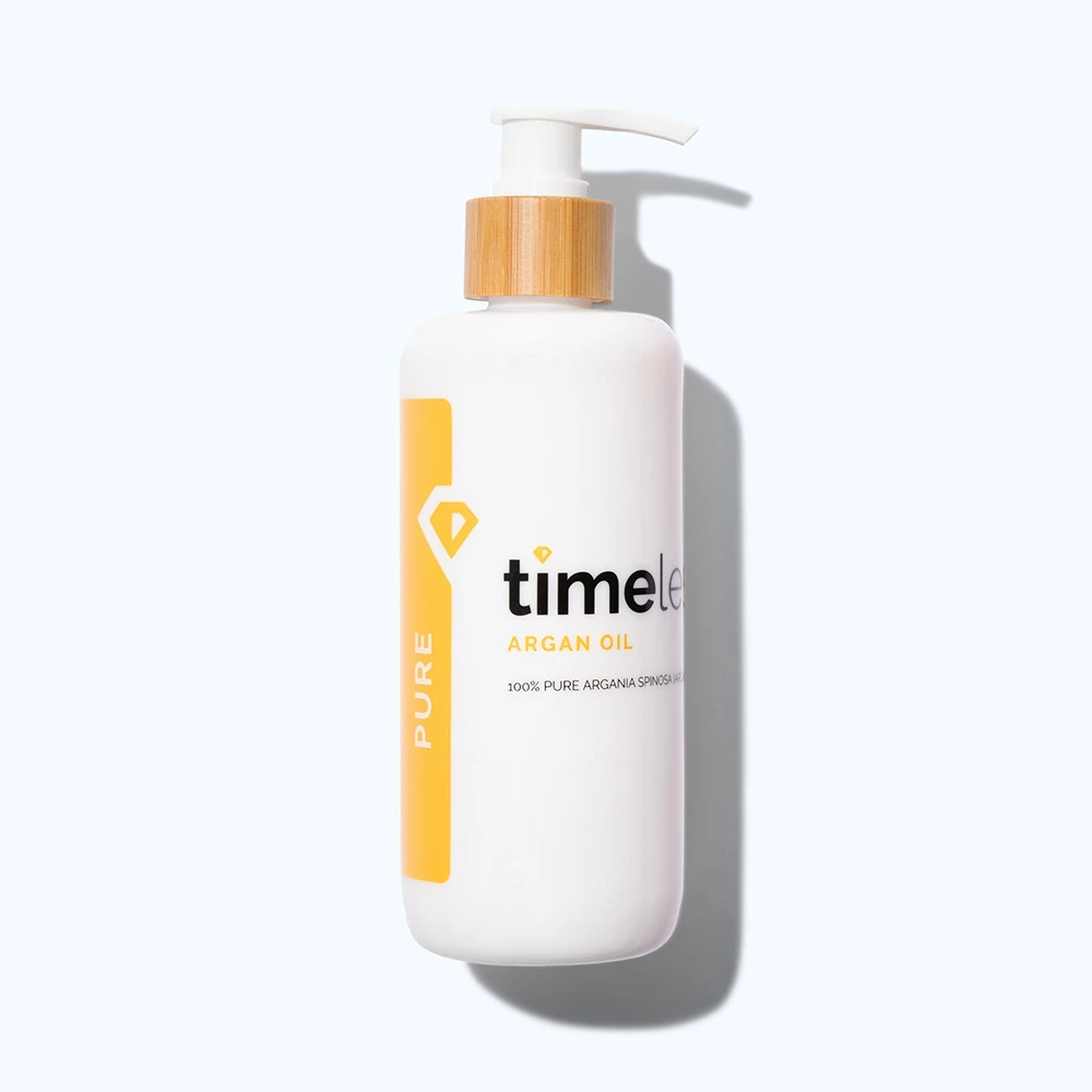 TIMELESS SKIN CARE Pure Line Ulei de corp hranitor Argan Oil 100% Pure - Hidratare intensa si stralucire, 240 ml