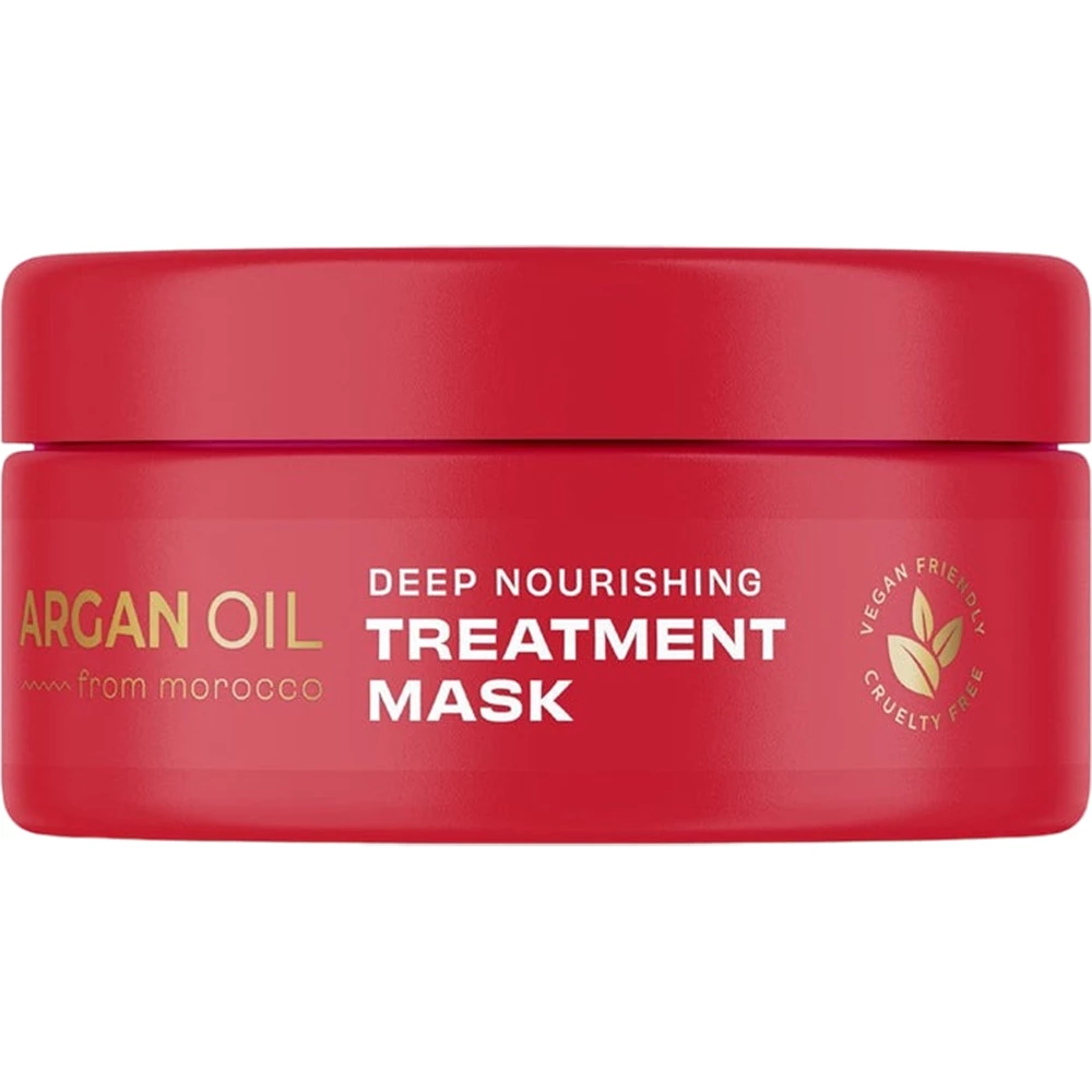 Mască de păr Lee Stafford cu ulei de argan din Maroc – Tratament intensiv pentru hidratare și strălucire, 200 ml