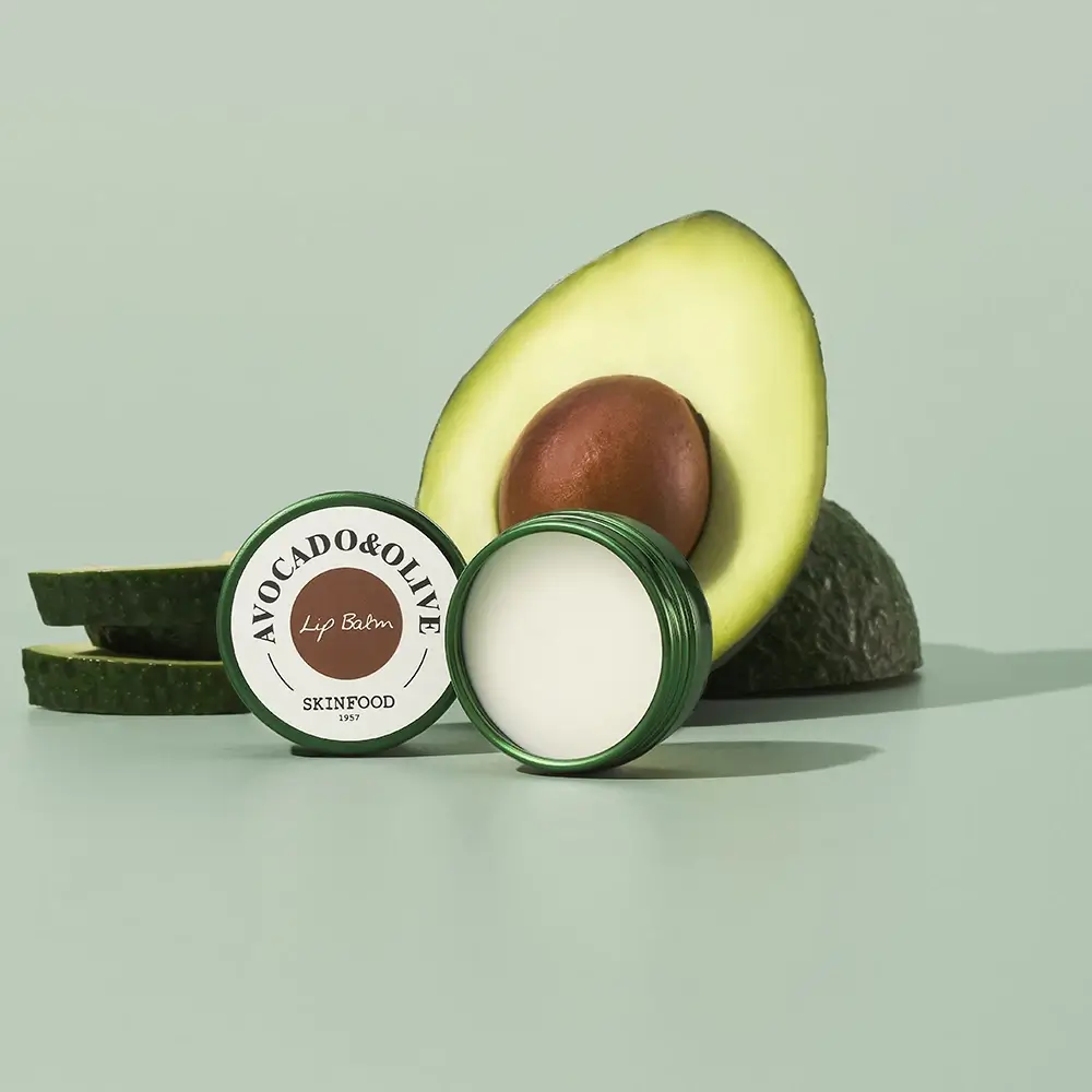 SKINFOOD Avocado and Olive Balsam de Buze Intens Hidratant Natural - Hidratare si Stralucire Buze Uscate, 10g