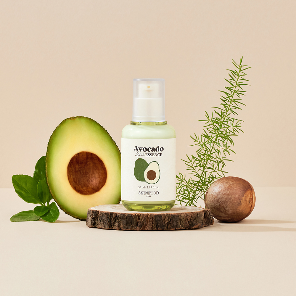 Esență pentru față Skinfood Avocado Rich - Hidratare intensă cu 25% extract de avocado, 55 ml