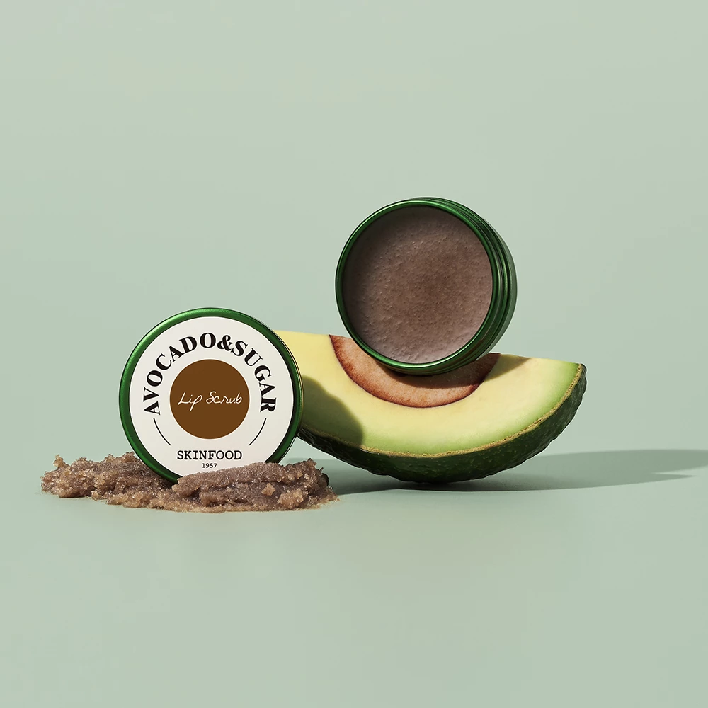 SKINFOOD Avocado and Sugar Exfoliant de Buze - Exfoliere Delicata si Hidratare Intensa, 14 gr