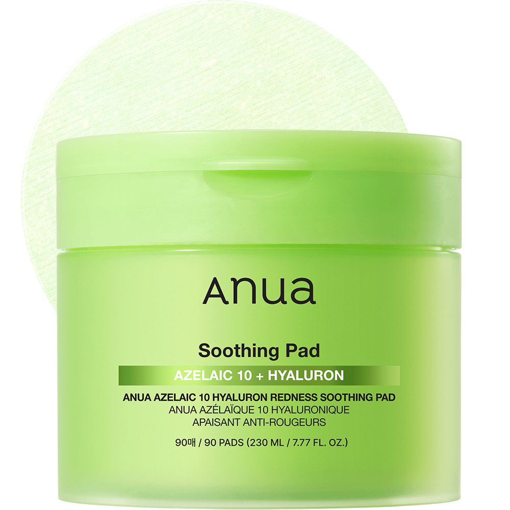 ANUA Azelaic 10 Hyaluron Redness Soothing Pad Toner de fata - hidratare si calmare, 90 buc