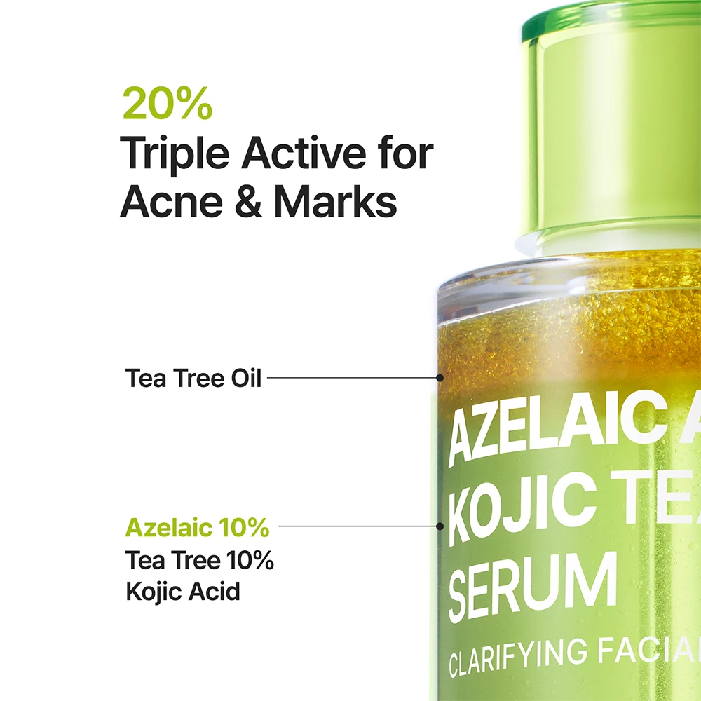 PURITO Azelaic Acid 10 Kojic Teatree Ser de fata - hidratare si uniformizare, 30 ml