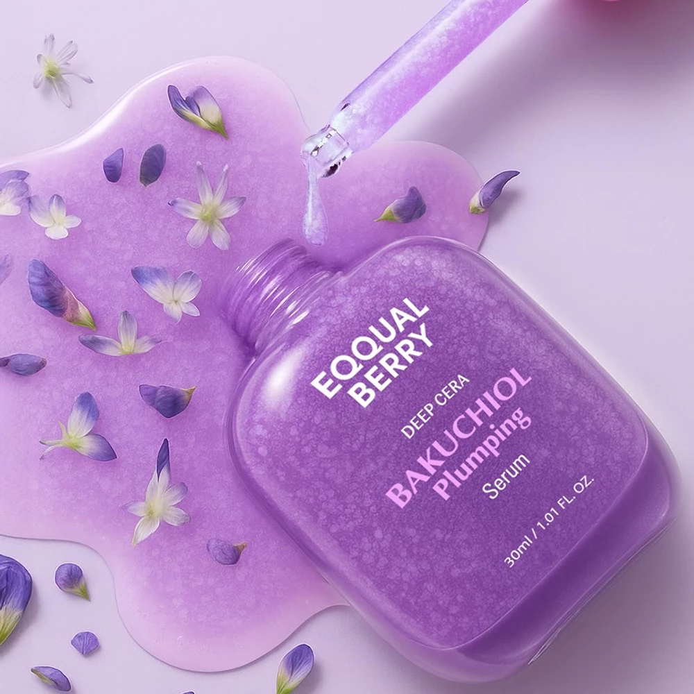 EQQUALBERRY Bakuchiol Plumping Serum Ser de fata - hidratare si fermitate, 30 ml