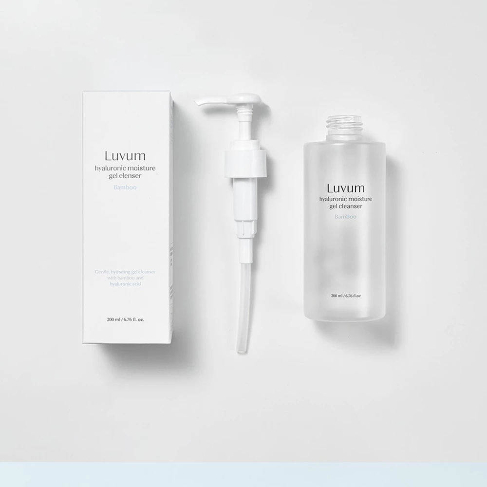 LUVUM Hyaluronic Moisture Bamboo Gel de curatare cu acid hialuronic si apa de bambus - Curatare profunda si hidratare, 200 ml