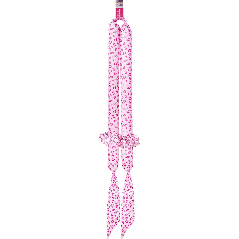 GLOV Barbie Cordeluta pentru bucle Roz - Bucle fara caldura si anti-electrizare, reutilizabila, 1 buc