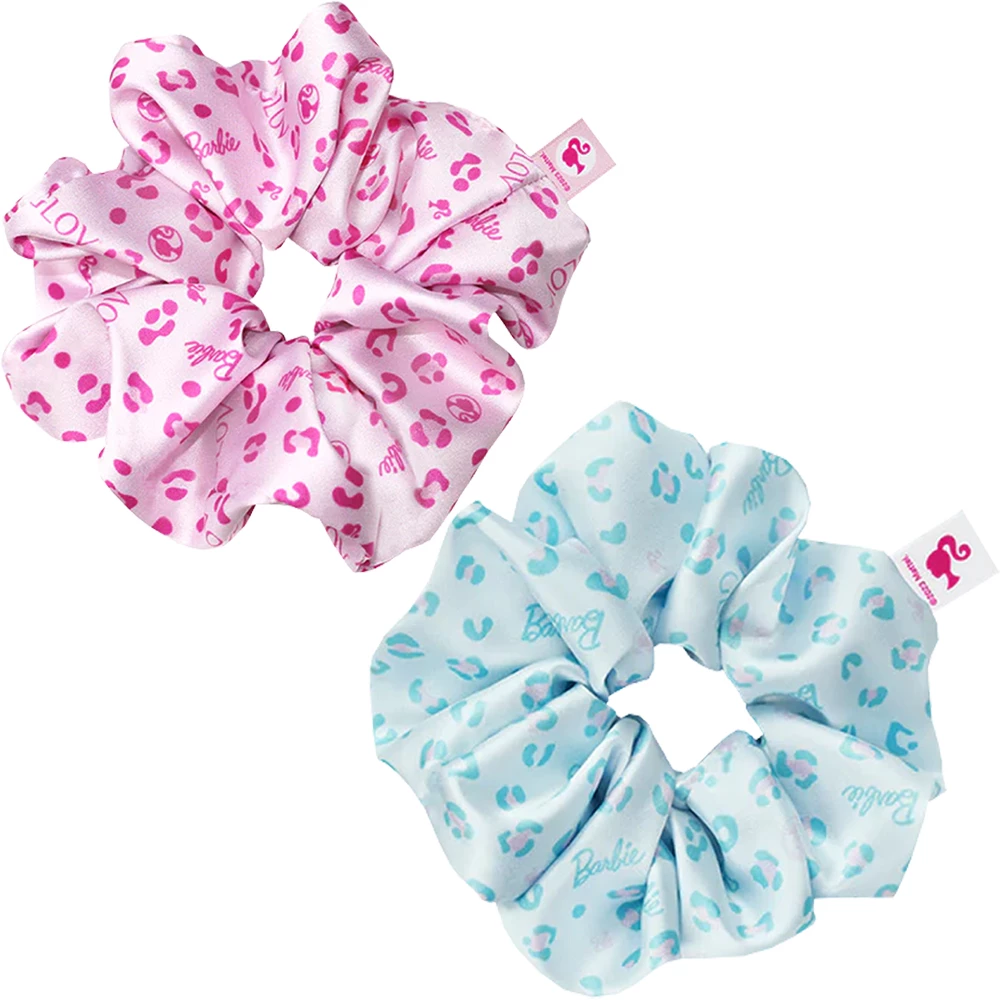 GLOV Barbie Elastice de Par Roz si Albastru - Fixare Delicata si Protectie pentru Par, 2 Bucati