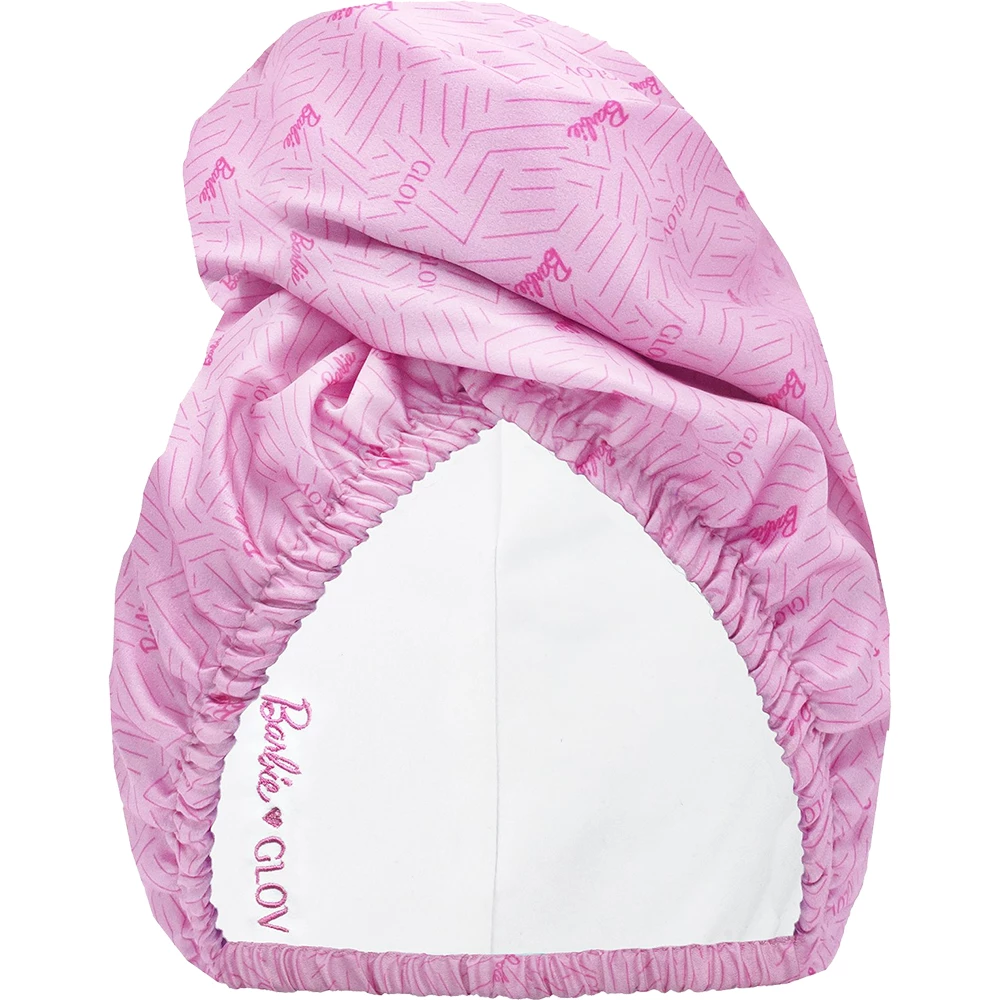 GLOV Barbie Prosop pentru par 2 straturi ZigZag Roz - Uscare Rapida si Protectie Anti-Rupere, 1 buc