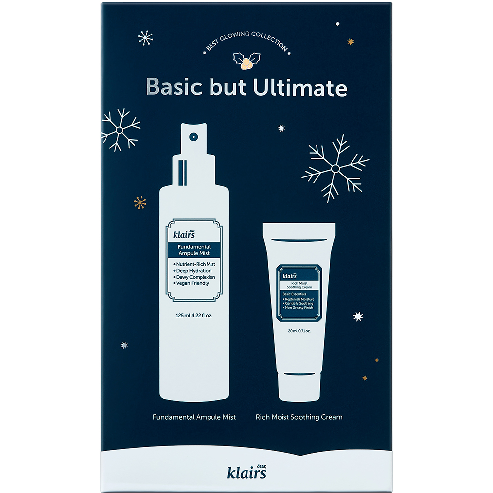 Basic but Ultimate Set Dear, Klairs, Fundamental Ampoule Mist 125ml si Klairs Rich Moist Soothing Cream 20ml