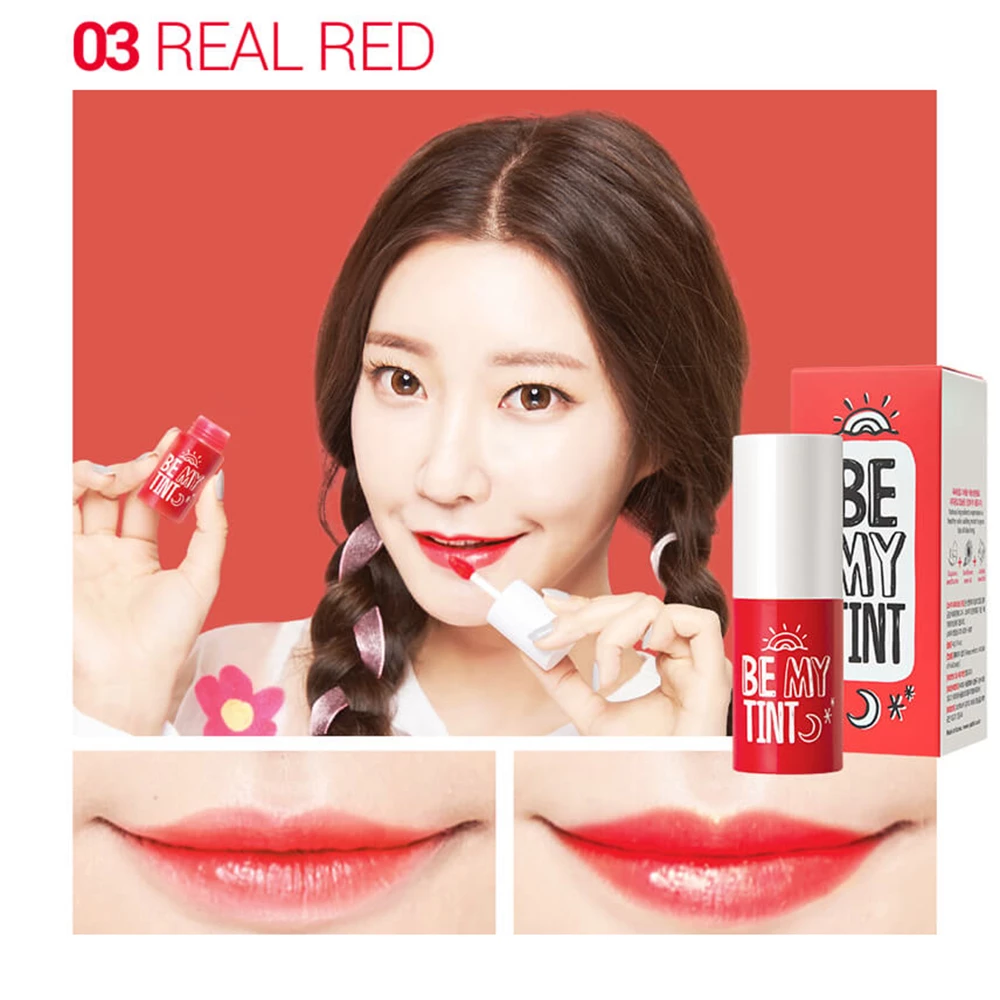 YADAH Be My Tint Nuantator pentru buze 03 Real Red - Hidratare lunga durata si culoare intensa, 4.5g
