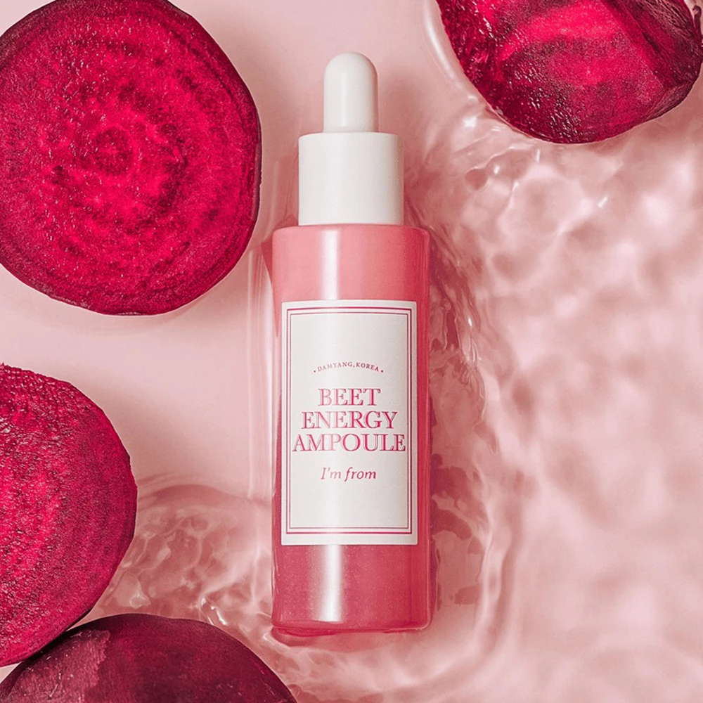 I'M FROM Beet Energy Serum Ser pentru fata - Hidratare si Luminozitate cu Extract Organic de Sfecla Rosie, 30 ml