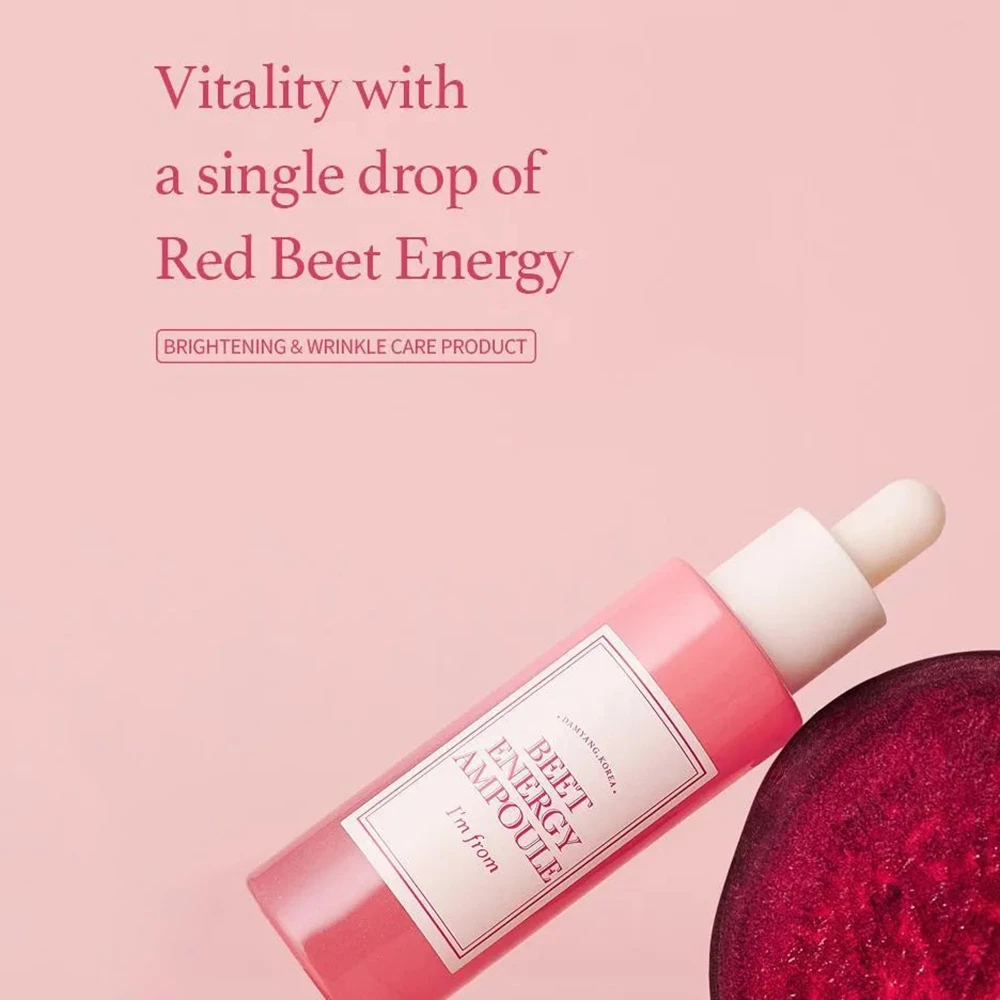 I'M FROM Beet Energy Serum Ser pentru fata - Hidratare si Luminozitate cu Extract Organic de Sfecla Rosie, 30 ml