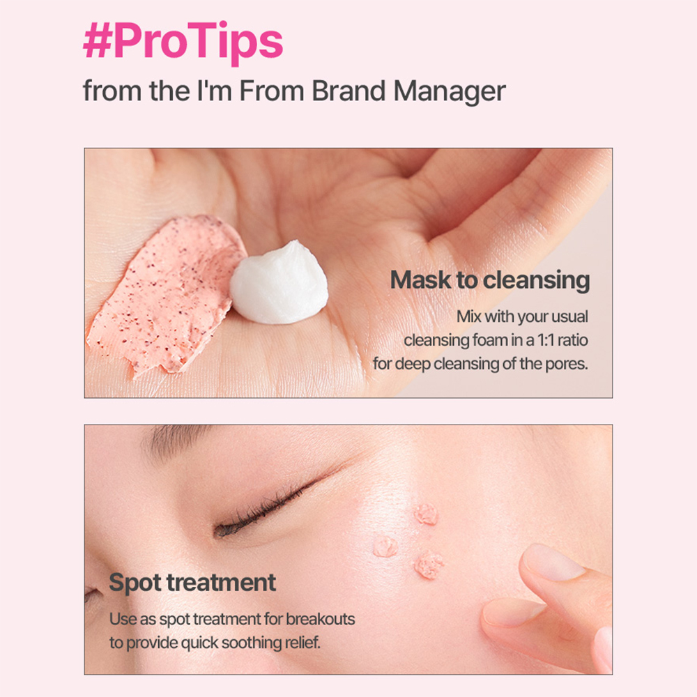 I'M FROM Beet Purifying Mask 70 gr - Masca de fata formulata cu sfecla rosie si argila, care contribuie la curatarea porilor, la controlul excesului de sebum si la indepartarea celulelor moarte