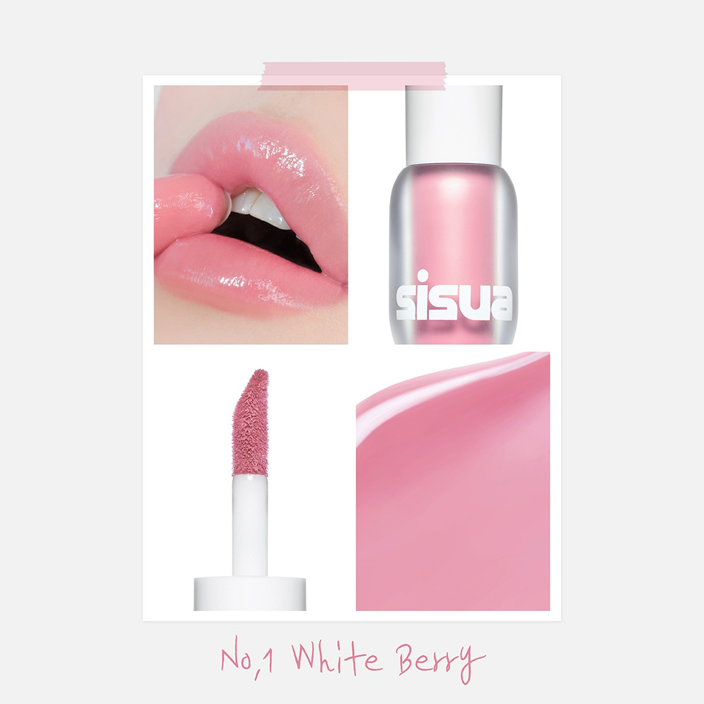 UNLEASHIA Berry Shot Lip Tint Nuantator pentru buze No. 1 White Berry - pigmentare si rezistenta, 3.8 gr
