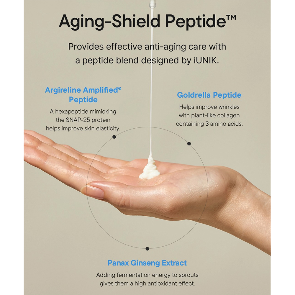 IUNIK Beta Glucan Barrier Sunscreen SPF50+ PA++++ 60 ml - Crema de fata formulata cu beta-glucan si extract de Panax Ginseng, care contribuie la protectia UV ridicata si la sustinerea barierei cutanate